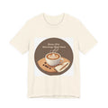 Brew-tiful Mornings Coffee Tee | latte art design, caffeine aesthetic