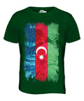 AZERBAIJAN GRUNGE FLAG MENS T SHIRT TEE SHIRT XS S M L XL 2XL 3XL 4XL 5XL