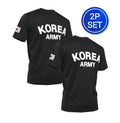 [2-Pack] ROKA Korea Army Cooling T-Shirt Quick Dry Military Tactical Tee Shirt