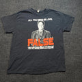 Gildan T-Shirt Mens XL Black The Office Dwight Schrute False Graphic Tee Cotton