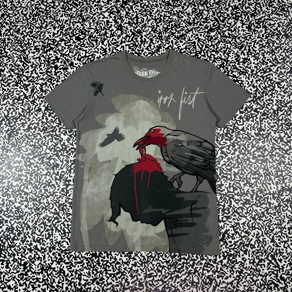 Iron First Horror Style Dead Brain Japanese Art T-shirt
