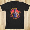 I Swim Like A Girl Try To Keep Up Tee, Retro Katie Ledecky Tee, Swimming Lovers
