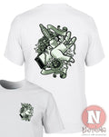 Cool graphic t-shirt rose thorn sacrifice graffiti style