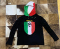 Dolce & Gabbana D&G Italia Hooded Long Sleeve T-Shirt Size M Made in Italy Flag