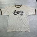 Vintage Y2K Southpole Ringer Shirt Size XL White Skater Cyber Grunge