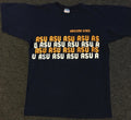 Vtg 70s Champion ASU Arizona State AOP Shirt S College Blue Bar Track PE Grunge