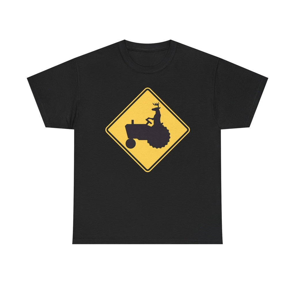 Funny Deer on a Tractor Tee