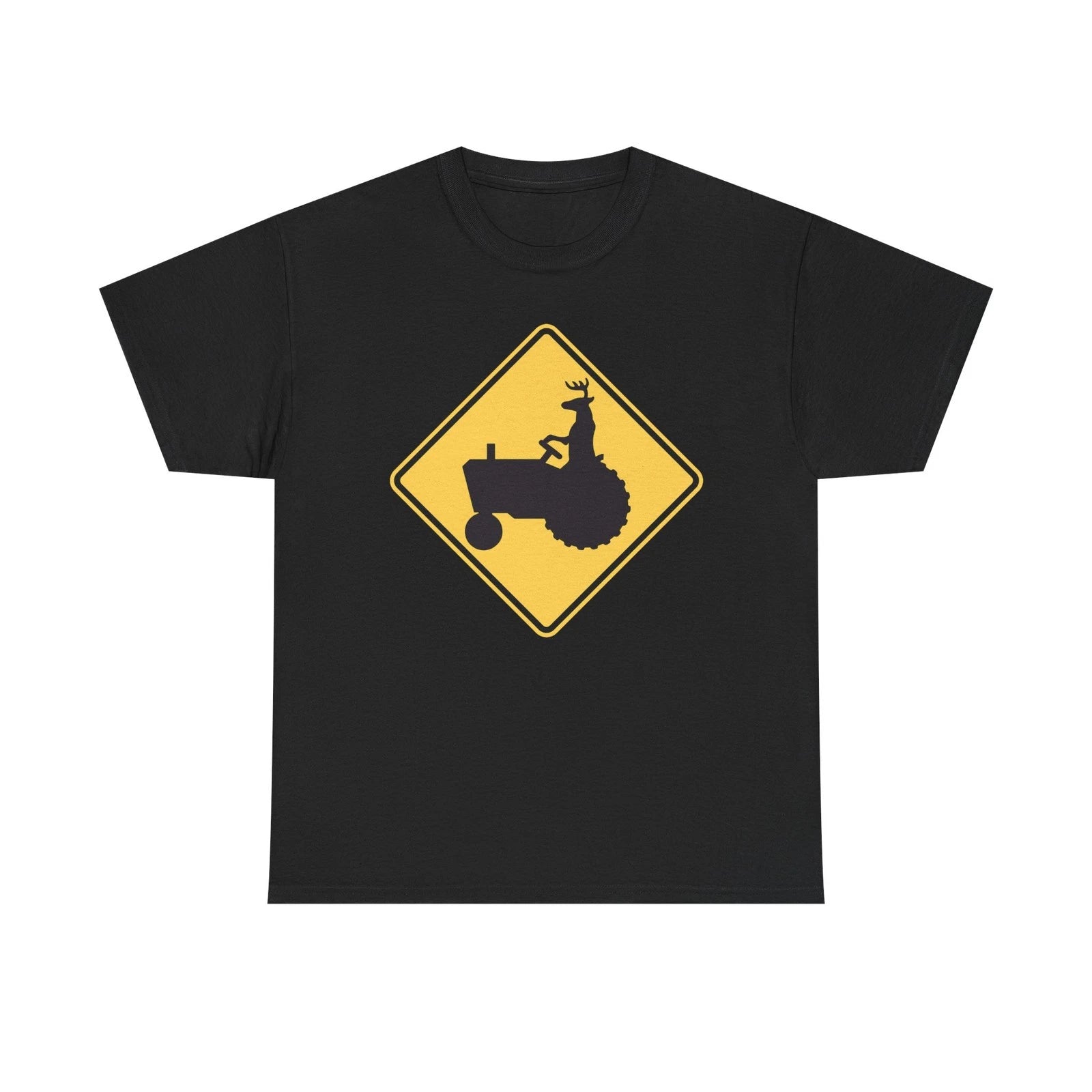 Funny Deer on a Tractor Tee