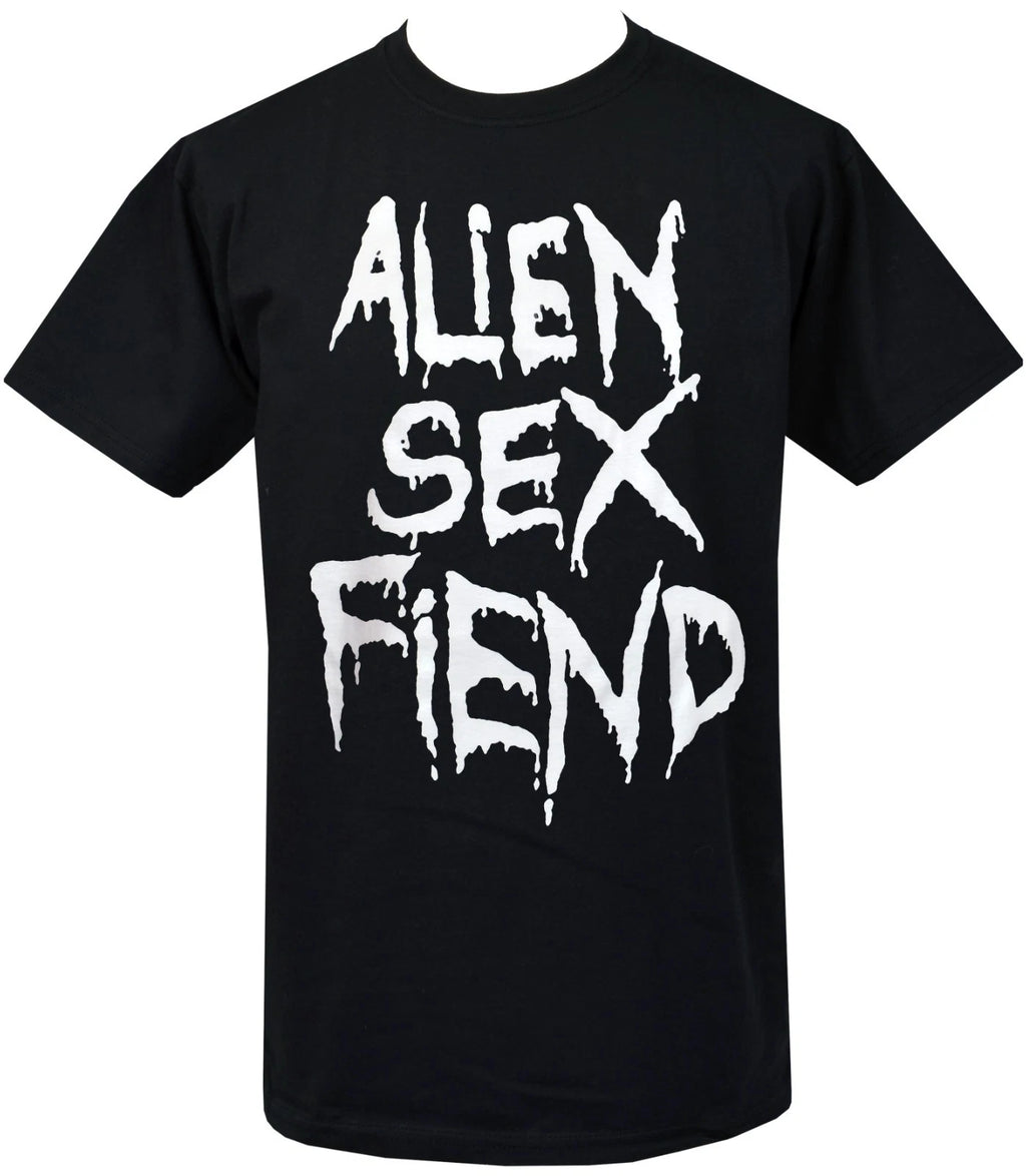 Alien Sex Fiend T Shirt Mens Gothic Punk Death Rock Black Band Tee Goth Batcave