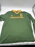 MENS XL VTG Abercrombie & Fitch Preppy Collared Soccer Style Jersey Muscle Shirt