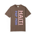 Haiti Pap Peri T-shirt | Vertical Two-Color Text