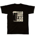 t shirt, Hello Darkness My Old Friend, Black