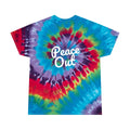 Peace Out, Hippie, Tie-Dye Tee, Spiral
