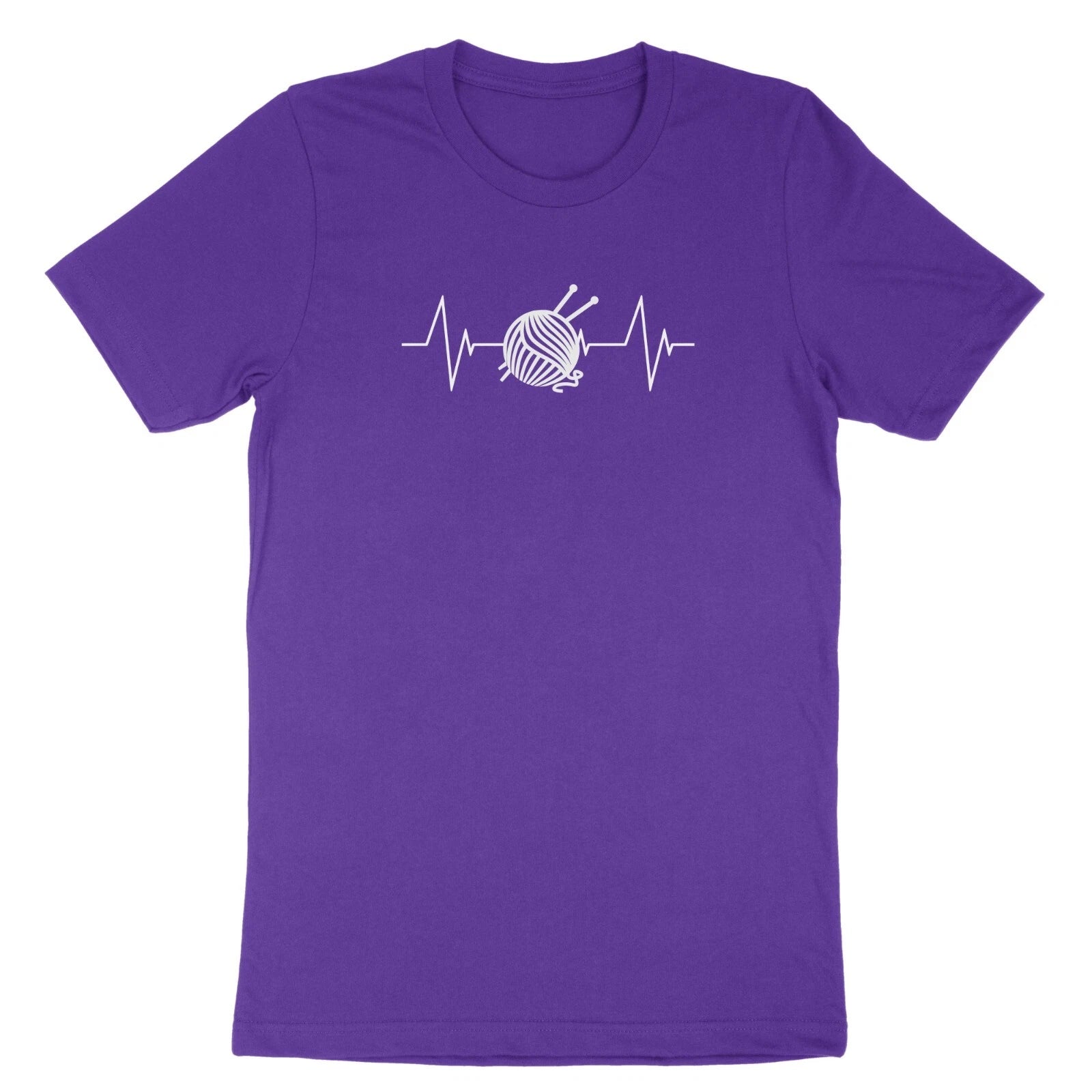 Funny Knitting Shirt Knitting Heartbeat T-shirt Tee gift Knitting Lover for Mom