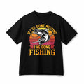 If I've Gone Missing I've Gone Fishing Vintage Bass Fishing Cotton Unisex Tee