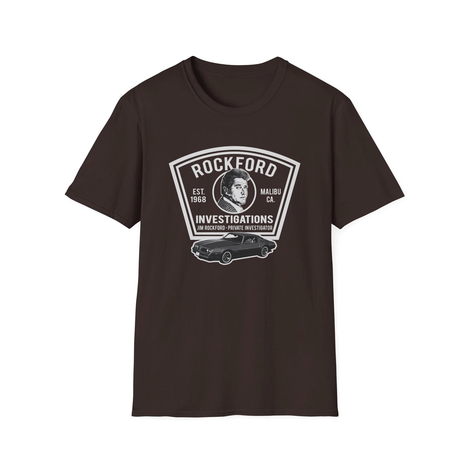 Vintage Private Investigator T-Shirt, Rockford Files Fan Gift, 1978 Pontiac Dks