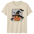 Cute Pumpkin Witch Womens T-Shirt Kawaii Witch Halloween Gift For Her