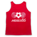 Mexico 86 Retro Football World Soccer Sports Club Adults Tank Top Vest Size Cols