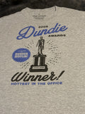 The Office Mens TShirt Gray 2X Ripple Junction 2005 Dundie Awards Winner