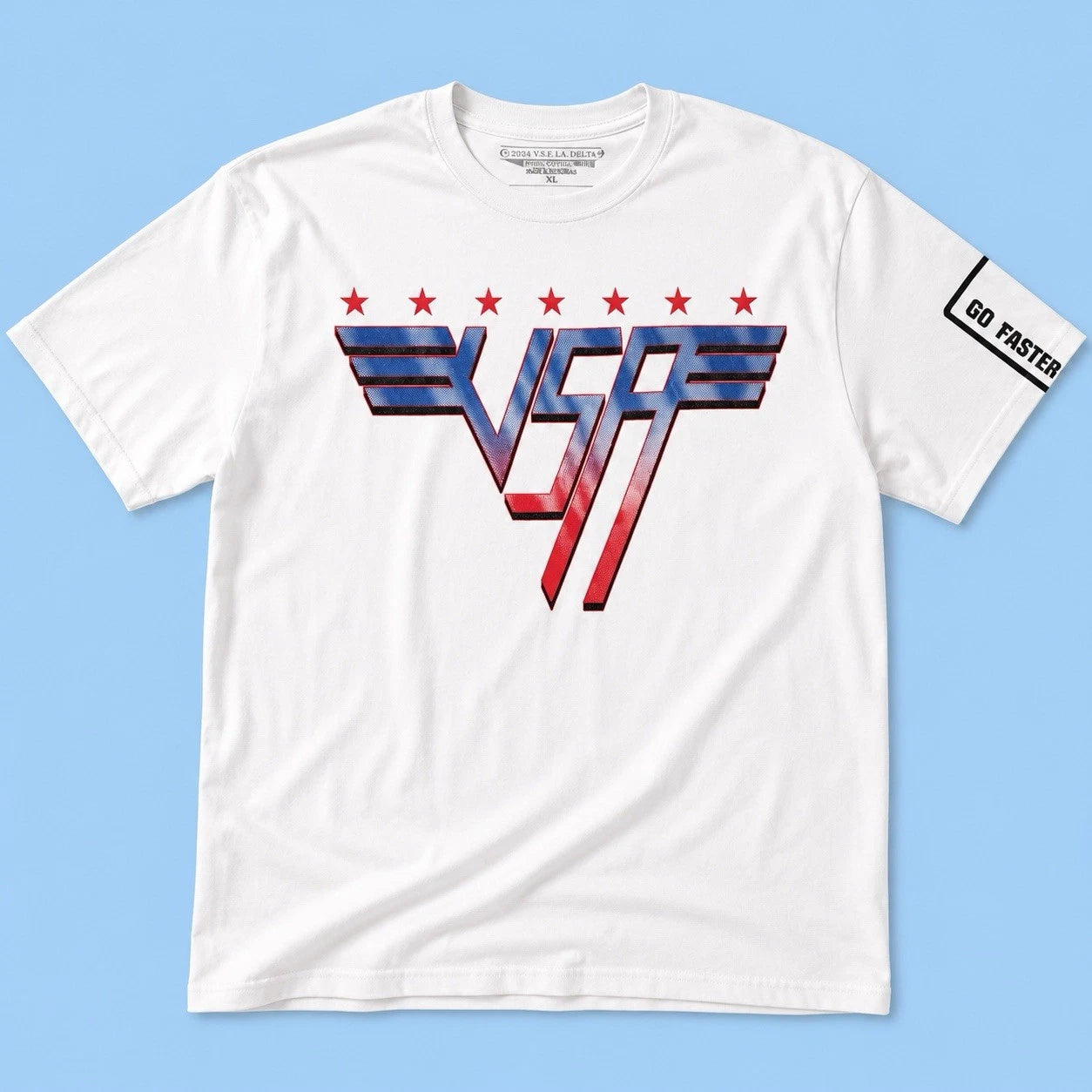 VSF Graphic  T- Shirt Men’s Large  White Red blue Logo Athletic Street wear  Tee