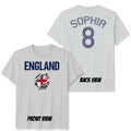 England Unisex Football Fan T Shirt Personalized Custom Name And Number Game Day