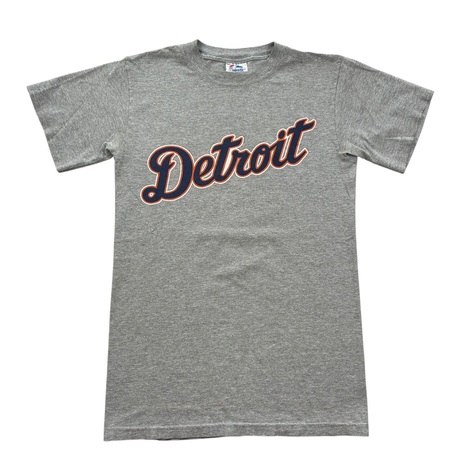 Vintage y2k Majestic Detroit Tigers Carlos Guillen Graphic Shirt Size Small MLB