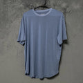 Jack Archer Anytime Tee Shirt Mens L Blue Short Sleeve Crew Neck Curved Hem Top