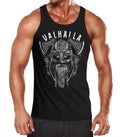 Mens Tank Top Print Valhalla Viking Helmet Viking Odin Warrior Muscle Shirt