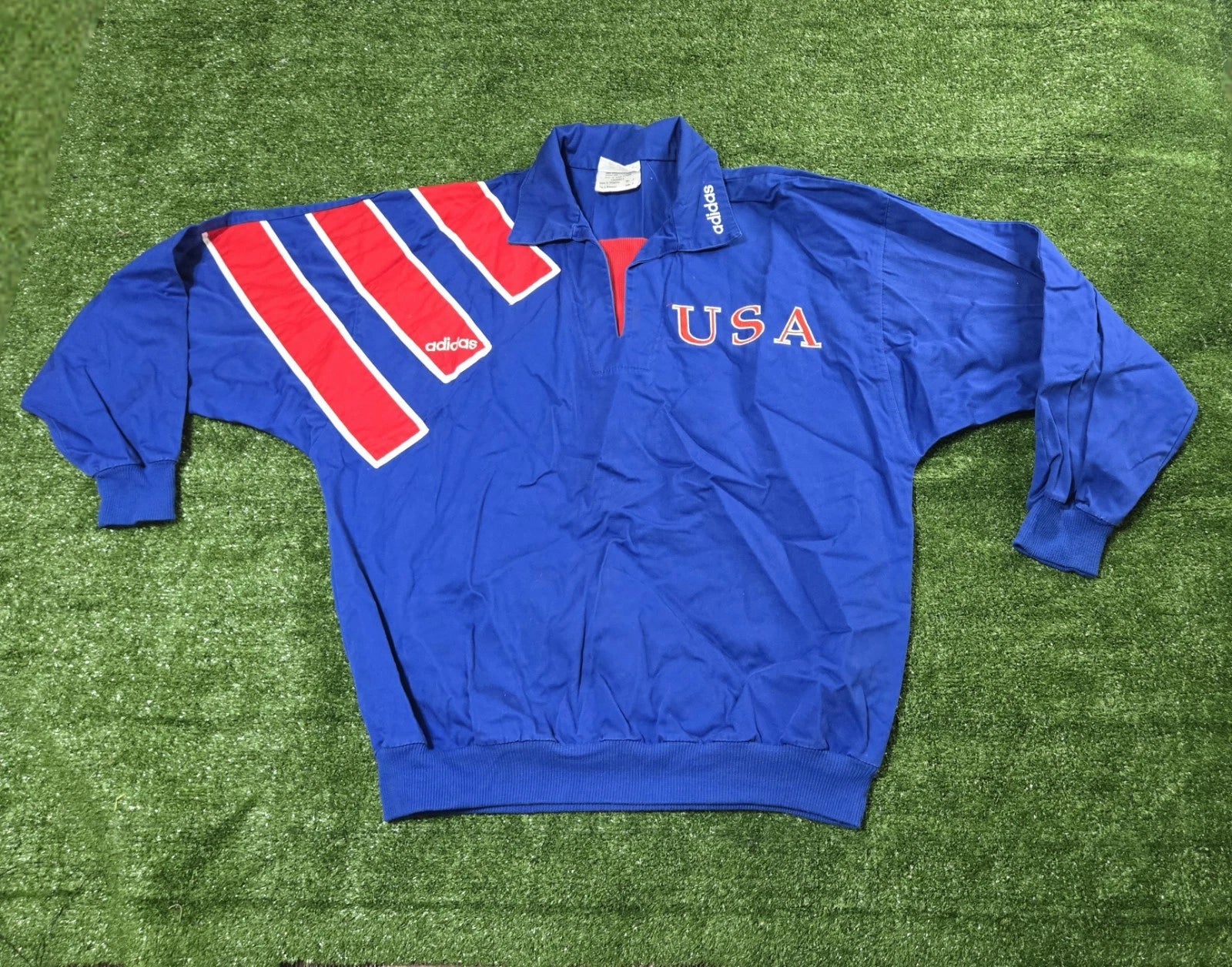Vintage Adidas USA Pullover jacket  Small Olympics World Cup Soccer