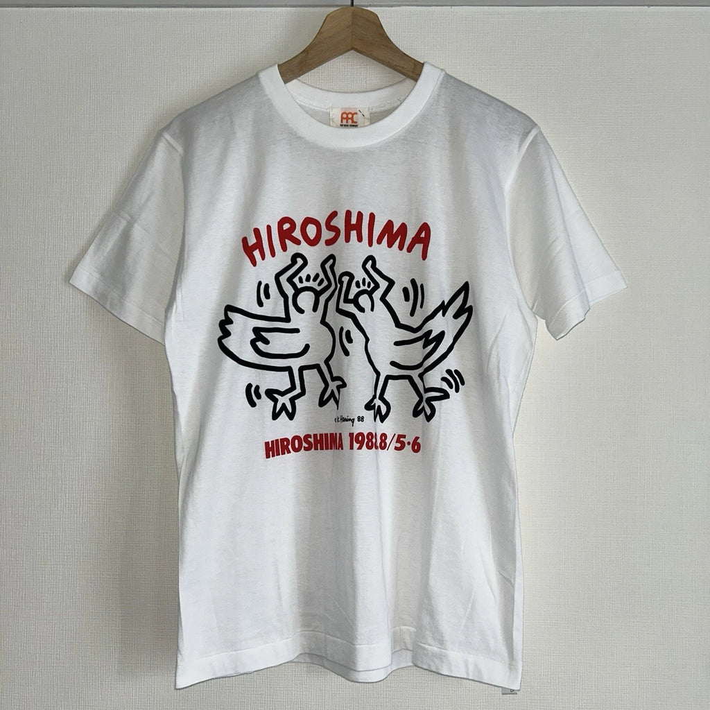 Very Rare Vintage 80s Keith Haring Hiroshima Peace Charity Concert T-shirt 1988