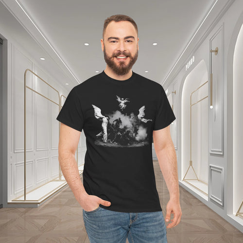Angels And Fallen Souls Gothic Art Graphic T-Shirt