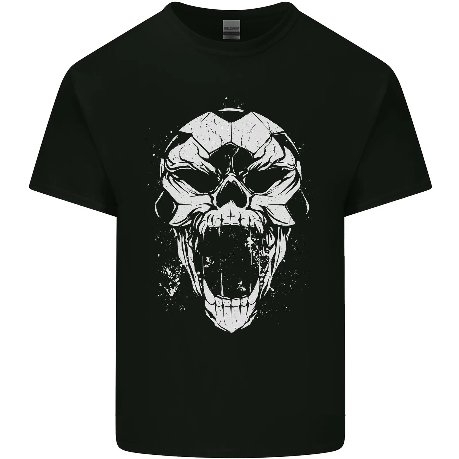 A Football Skull Footy Soccer Mens Light Cotton T-Shirt