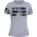 Grunt Style Women's Free As Fck T-Shirt - Heather Gray