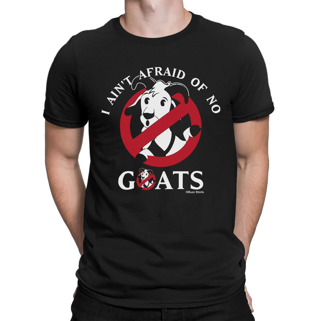 I Aint Afraid Of No Goats Mens  T-Shirt Ghostbusters Funny Retro 80s Eco