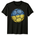 Ukraine Soccer Ball Sports Mens T-Shirt Womens Tee Graphic Unisex Top