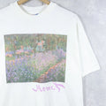 90's Claude Monet "Irises in Monet's Garden" Art Print T-Shirt S-5XL