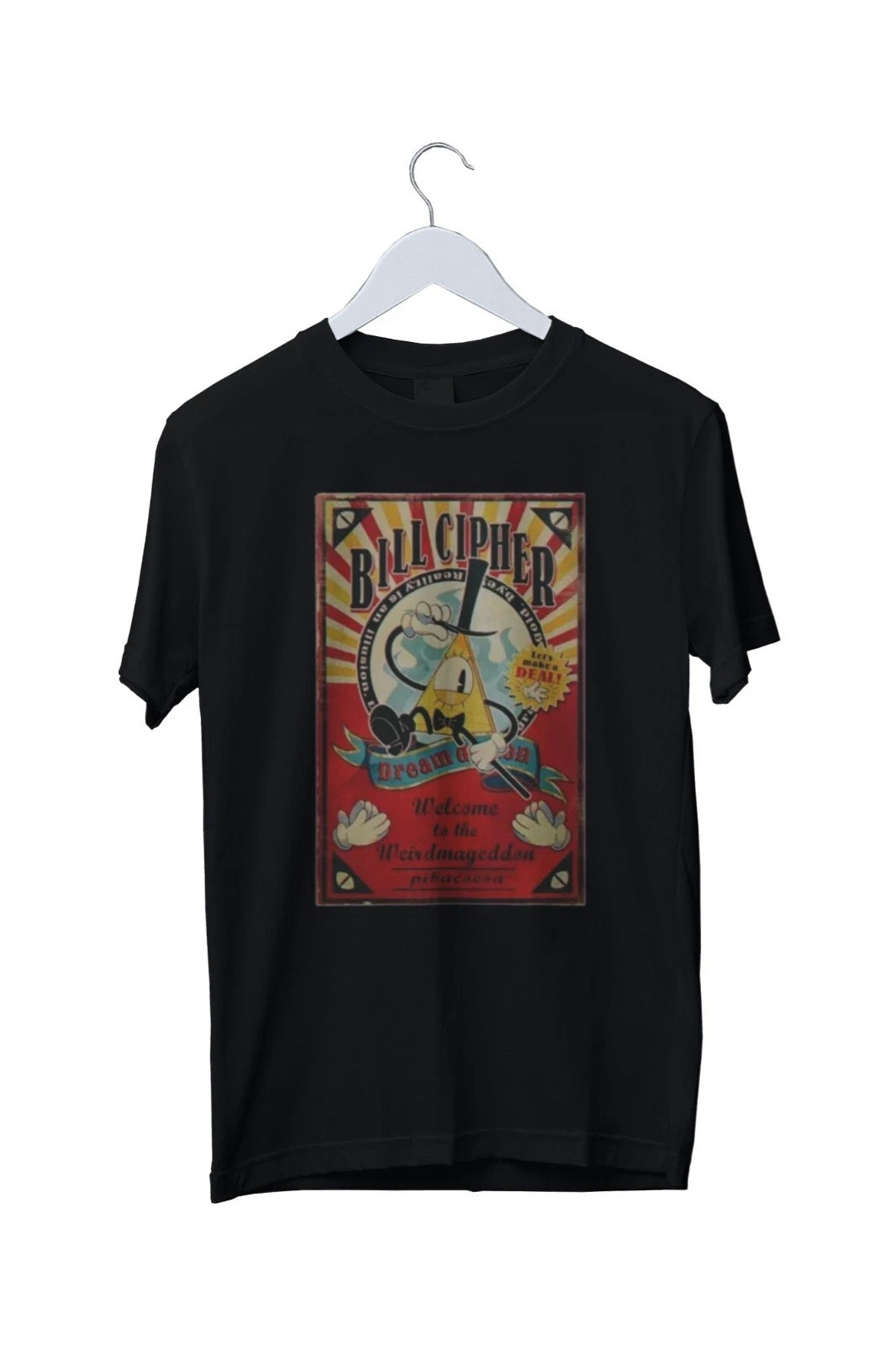 Bill Chiper Gravity Falls Art Meme Graphic Mens Unisex T-Shirt S M L XL 2 3 4 XL