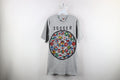 Vintage 90s Mens Large Spell Out 1994 World Cup Soccer Nations T-Shirt Gray
