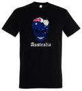 Australia Football Skull I T-Shirt australian Soccer Flag World Championship