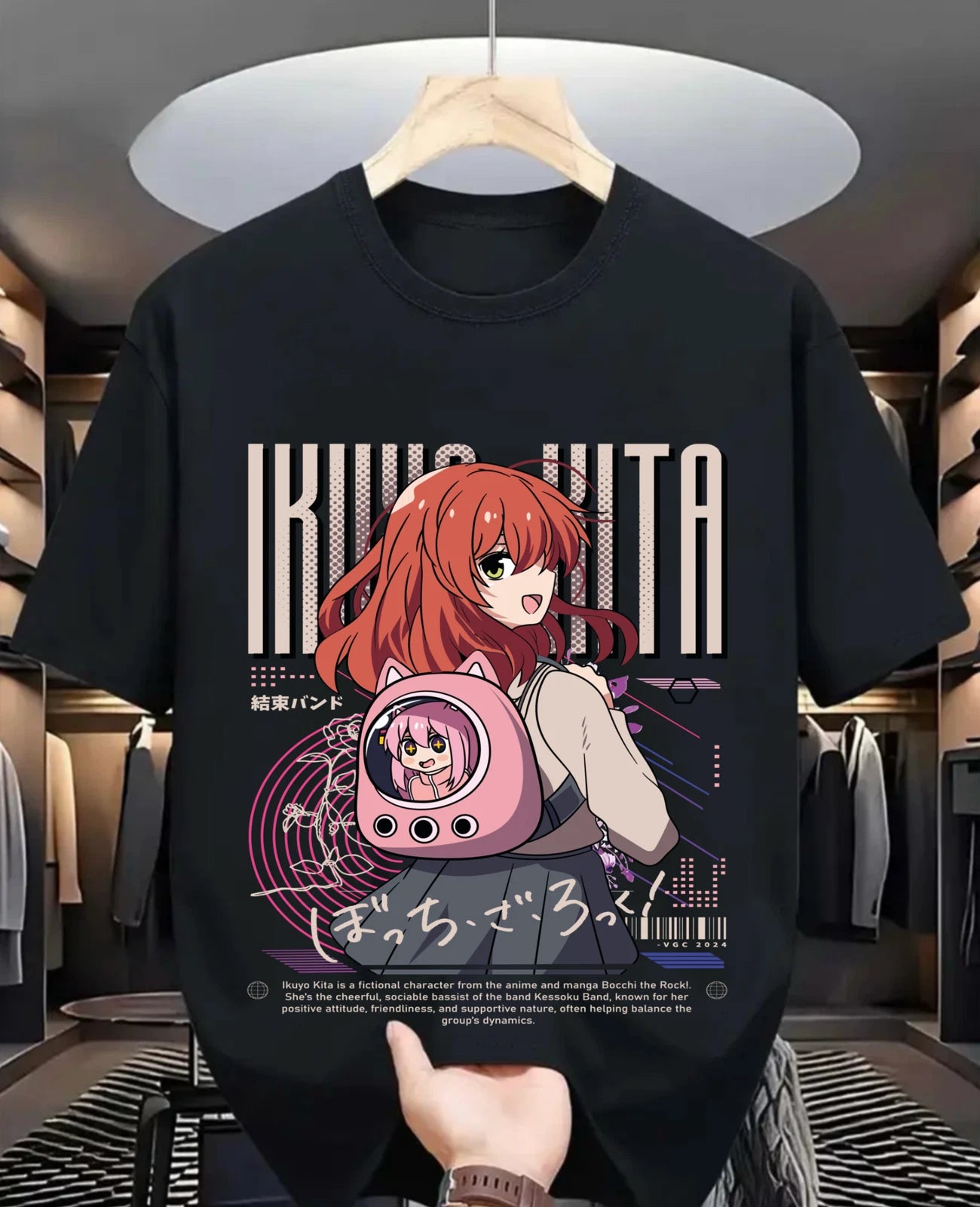 Hitori Gotou Bocchi the Rock T-shirt Kawaii Funny Yamada,Nijika Ijichi Shirt