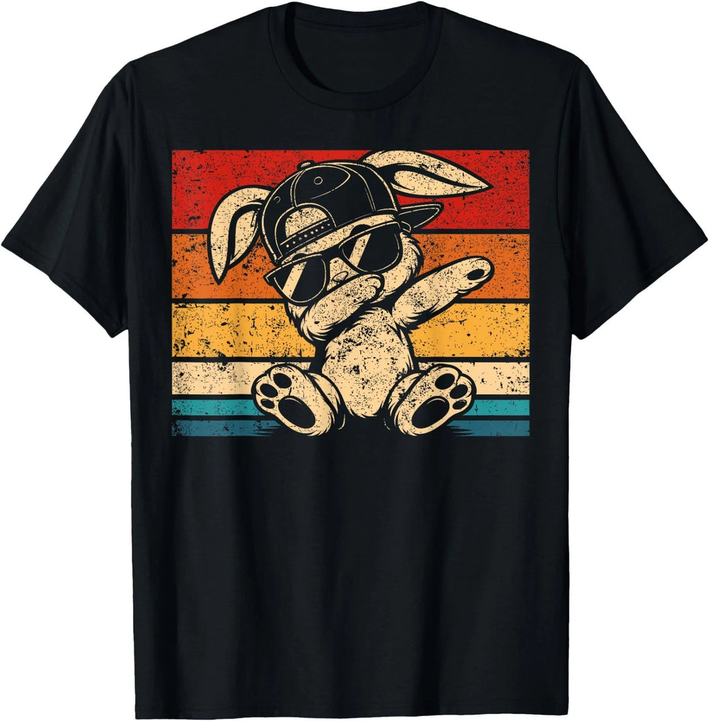 Funny Graphic Meme Dabbing Bunny for Men Women Teens T-Shirt