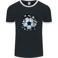 Football Smash Soccer Player Ball Mens Ringer T-Shirt FotL