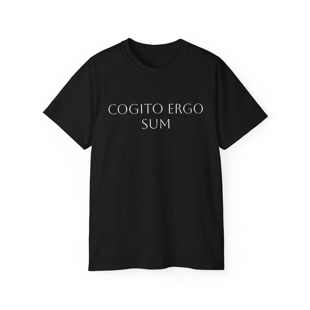 Philosophy Tee, Descartes Shirt, Minimalist Cogito Ergo Sum T-Shirt, Rationalist
