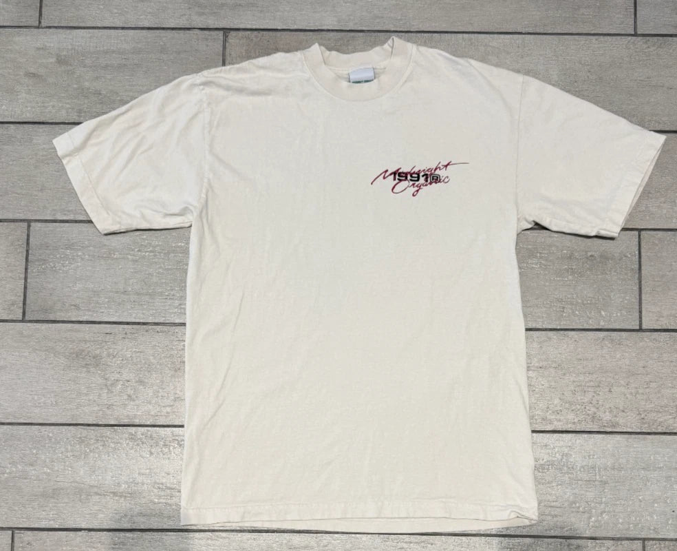 Larry June X Midnight Organic Vette T-Shirt In Cream Medium