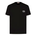 VALENTINO Garavani VLogo Signature T-Shirt Men Black Color Cotton Size 2XL