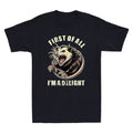 First Of All I'm A Delight Sarcastic Possum Angry Opossum Vintage Men's T-Shirt