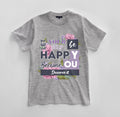 Custom Let Yourself Be Happy T-shirt Design Unisex Jersey Short Sleeve Tee