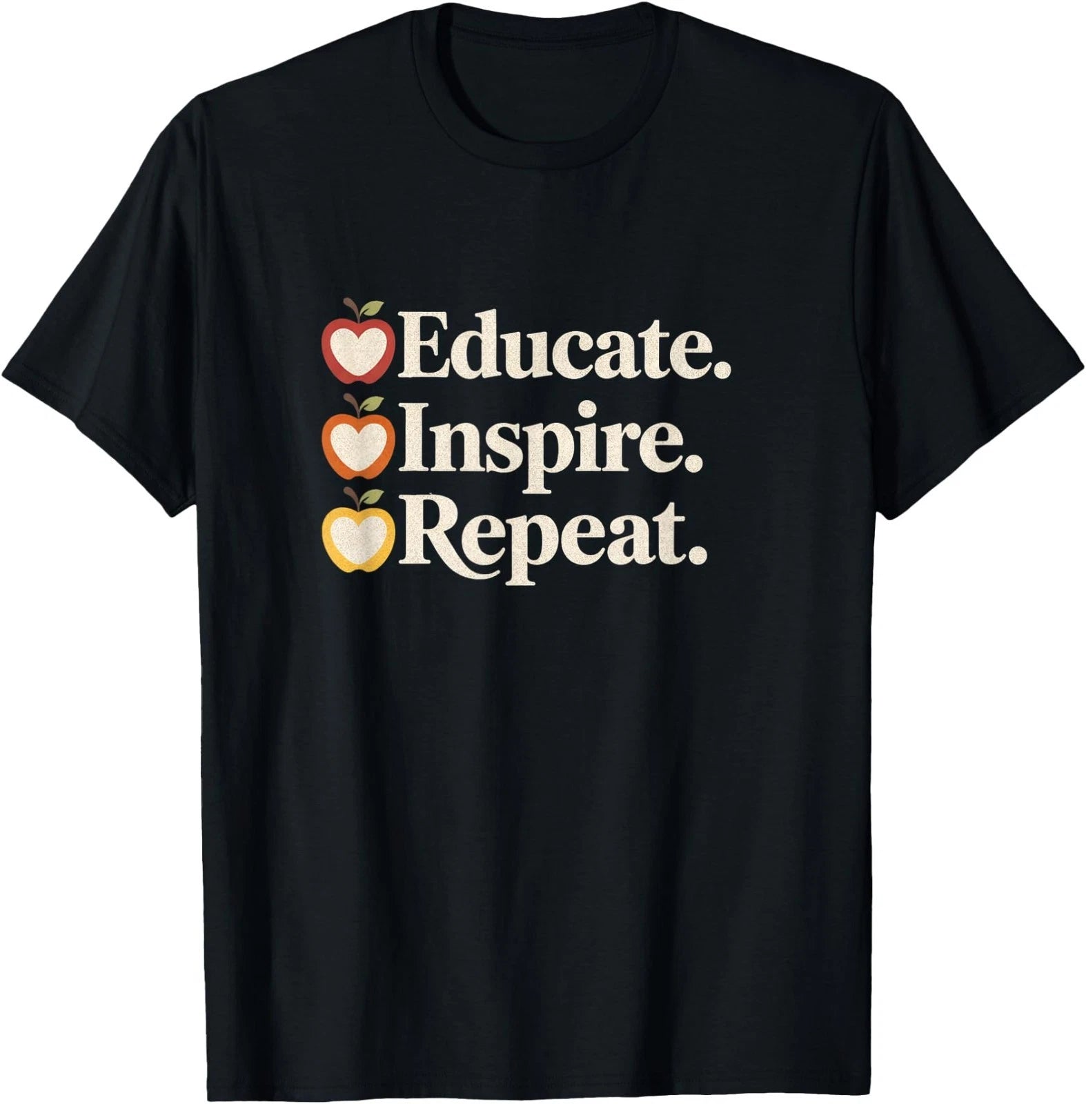 Teacher Aesthetic Educate Inspire Repeat T-Shirt