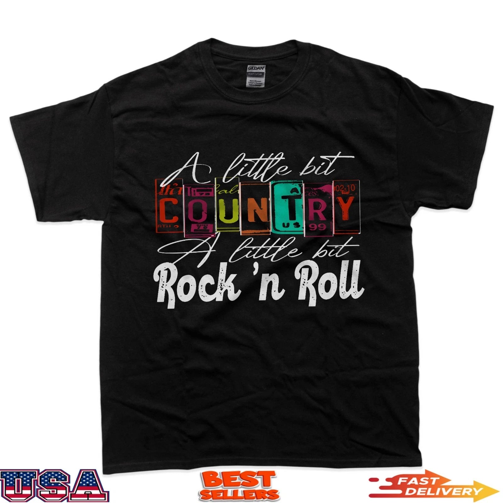 A Little Bit Country A Little Bit Rock N Roll T-Shirt