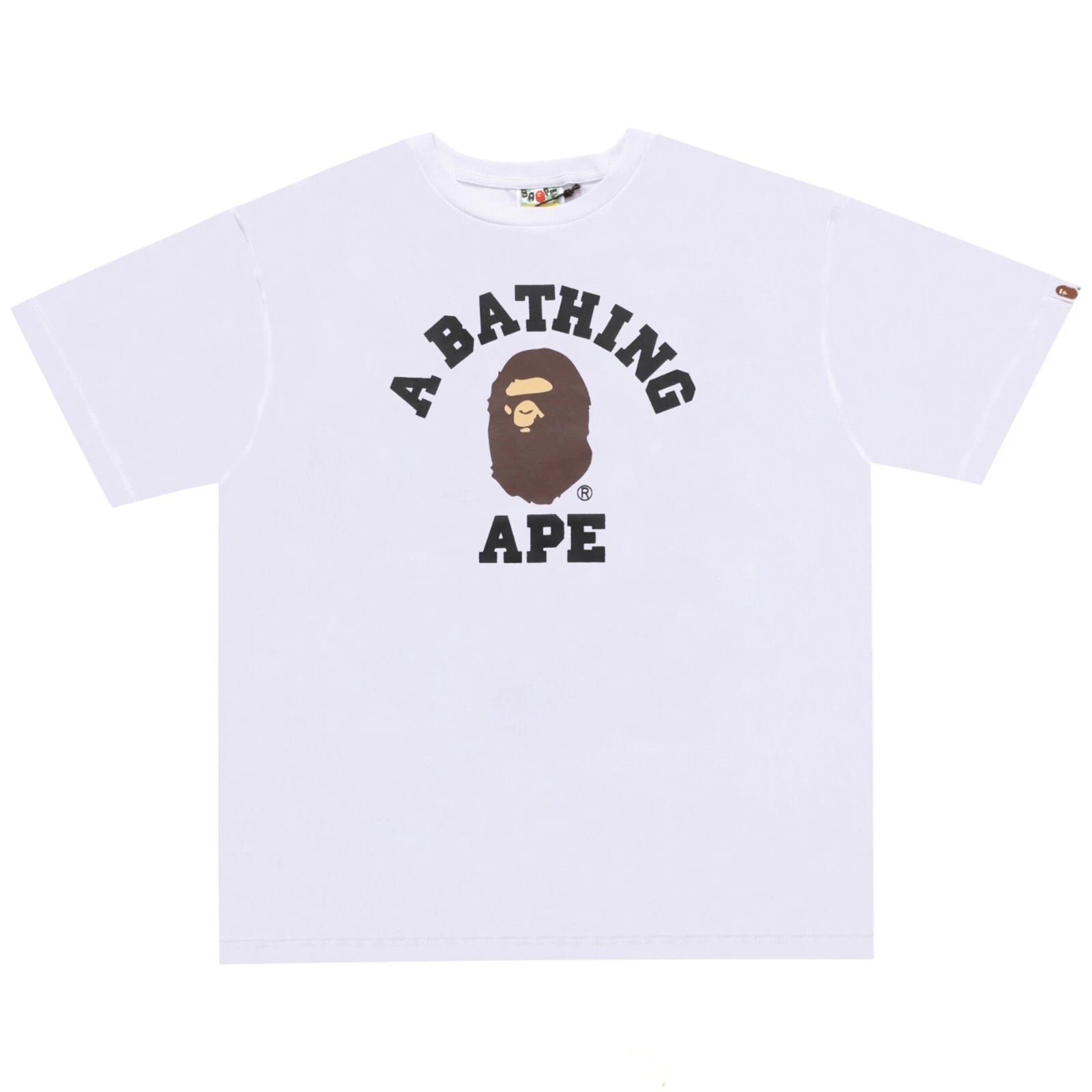 BAPE Classic College T-Shirt White | A Bathing Ape